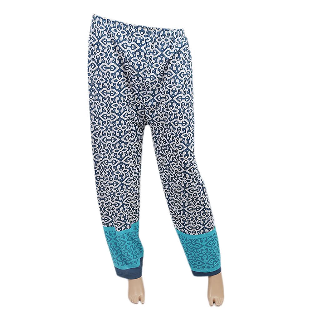 Women's Printed Trouser - Blue, Women, Pants & Tights, Chase Value, Chase Value