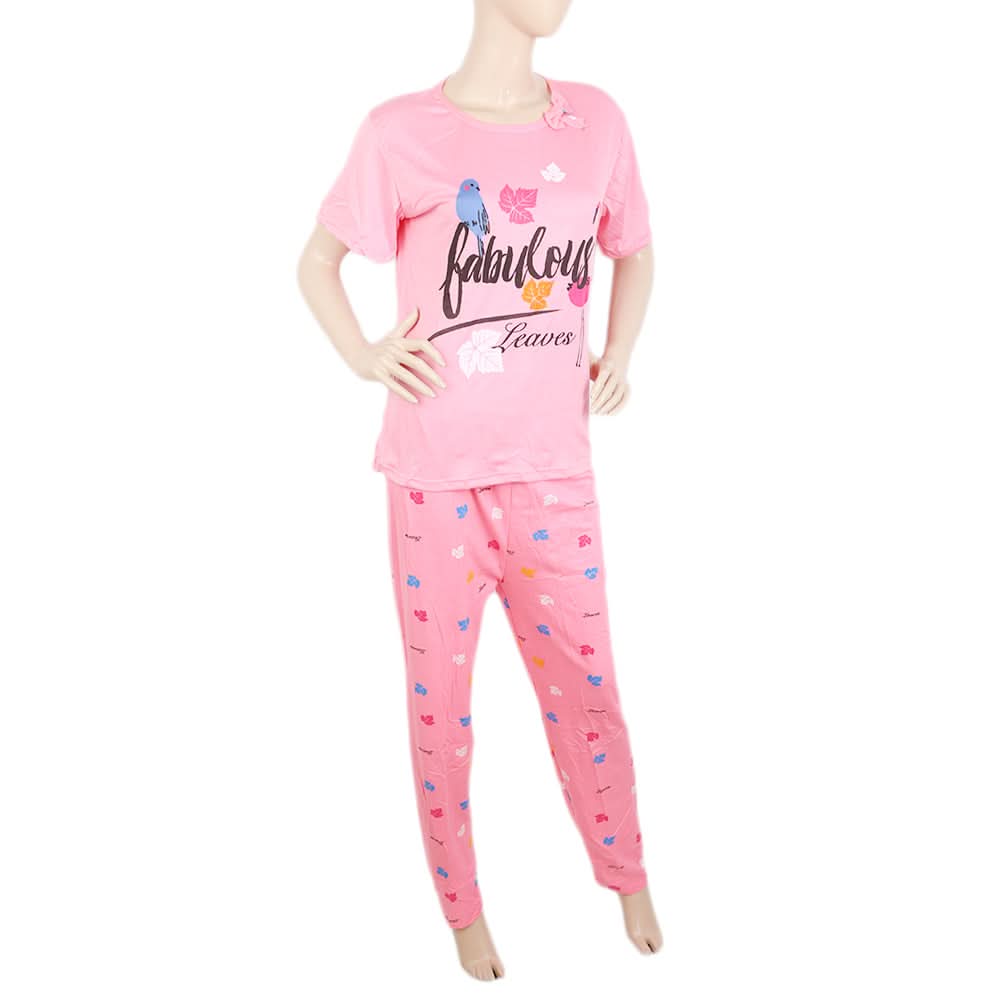 Women's Night Suit - Pink, Women, Night Suit, Chase Value, Chase Value