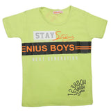 Boys Half Sleeves T-Shirt - Light Green, Kids, Boys T-Shirts, Chase Value, Chase Value