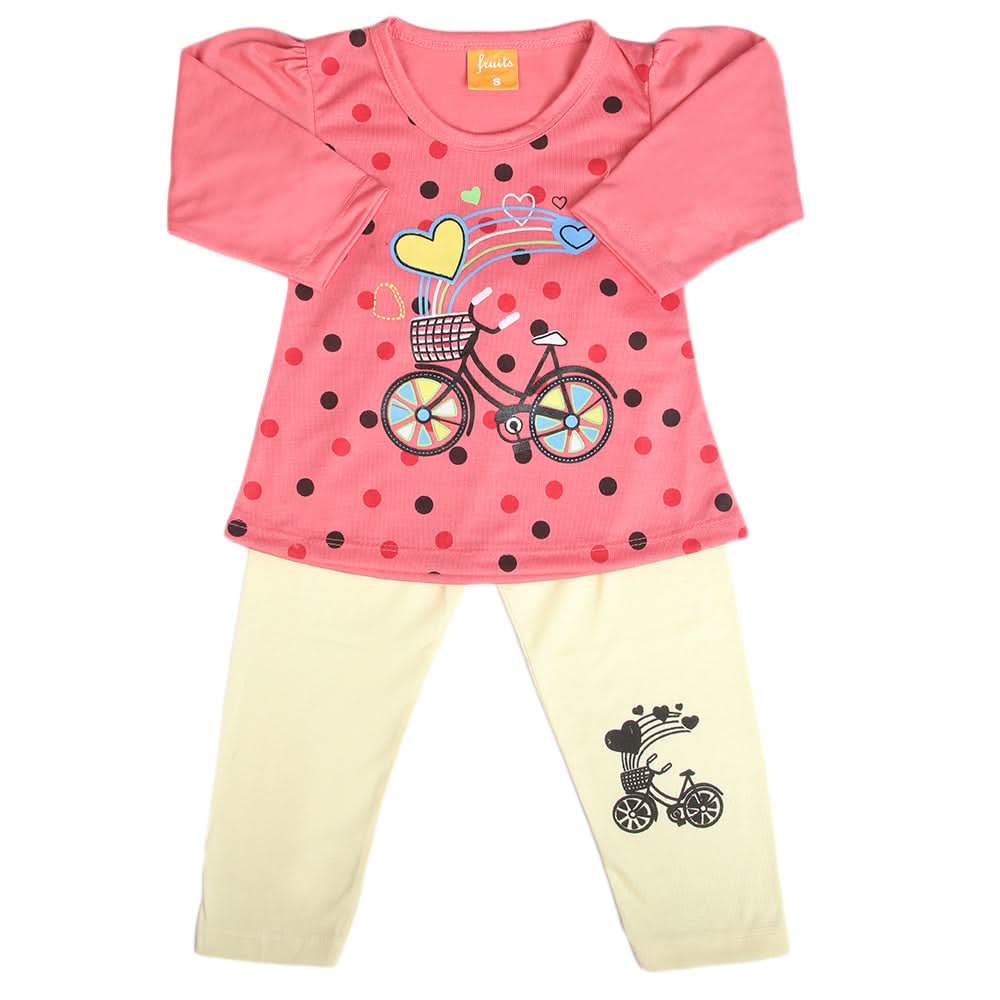 Girls Full Sleeves Suit - Dark Pink, Girls Suits, Chase Value, Chase Value
