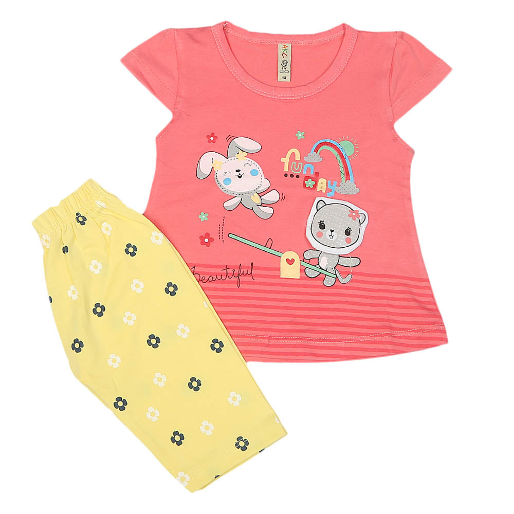 Girls Lycra Suit - Pink, Kids, Girls Sets And Suits, Chase Value, Chase Value