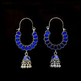Women's Earring Bali - Royal Blue-Silver, Women, Earrings & Tops, Chase Value, Chase Value