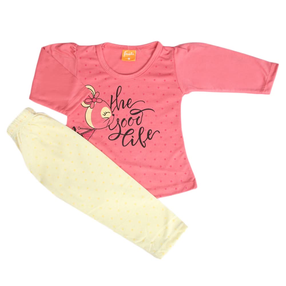 Girls Full Sleeves Suit - Dark Pink, Girls Suits, Chase Value, Chase Value