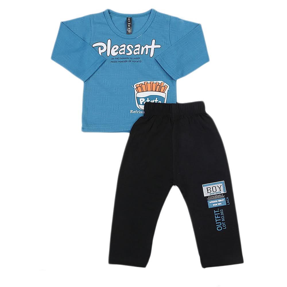 Boys Full Sleeves Suit   44111 - Steel Blue, Kids, Boys Sets And Suits, Chase Value, Chase Value