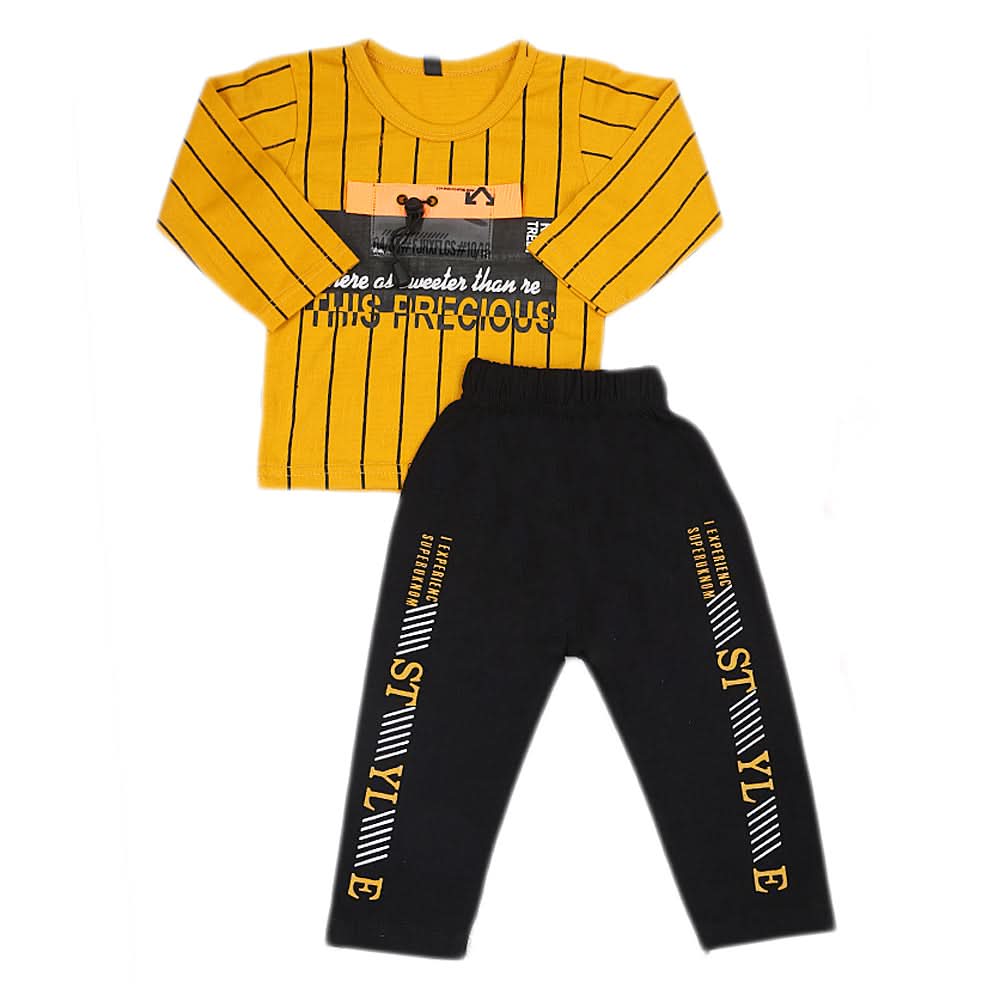 Boys Full Sleeves Suit   44110 - Mustard, Kids, Boys Sets And Suits, Chase Value, Chase Value