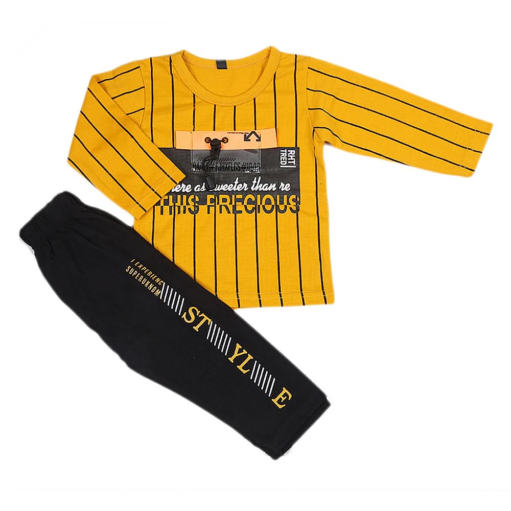 Boys Full Sleeves Suit   44110 - Mustard, Kids, Boys Sets And Suits, Chase Value, Chase Value