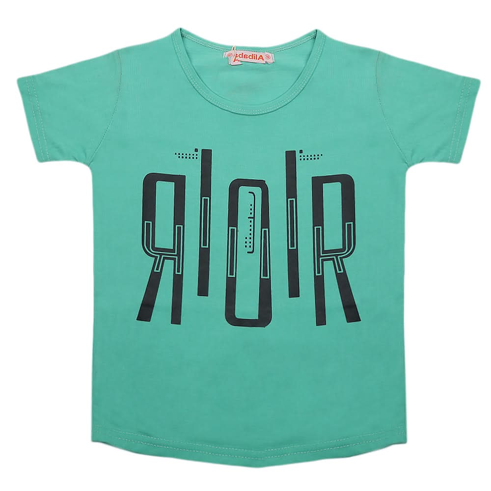Boys Half Sleeves T-Shirt - Green, Kids, Boys T-Shirts, Chase Value, Chase Value