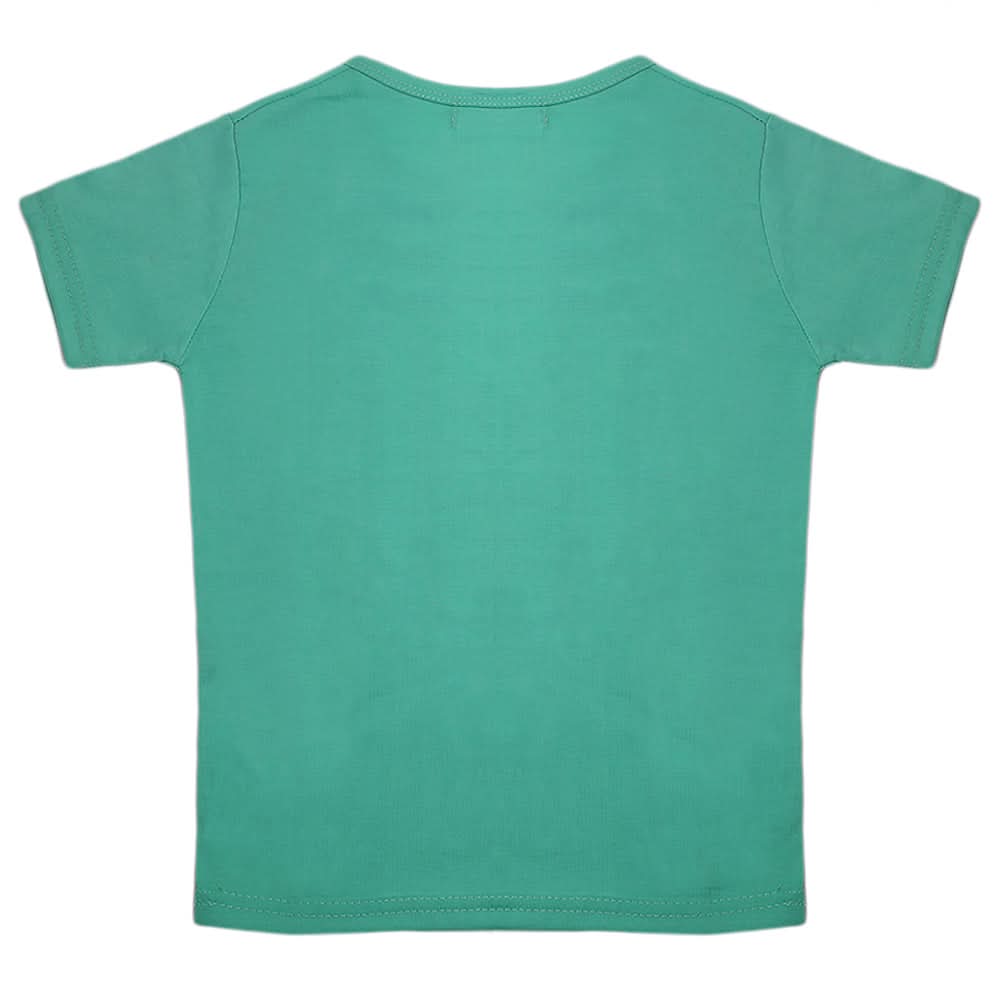 Boys Half Sleeves T-Shirt - Green, Kids, Boys T-Shirts, Chase Value, Chase Value