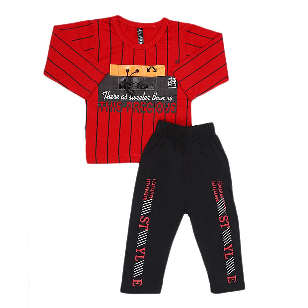 Boys Full Sleeves Suit   44110 - Red, Kids, Boys Sets And Suits, Chase Value, Chase Value
