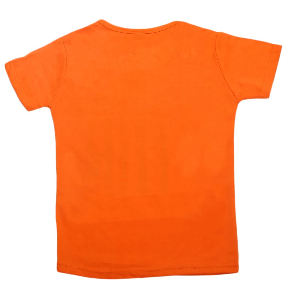 Boys Half Sleeves T-Shirt - Orange, Kids, Boys T-Shirts, Chase Value, Chase Value