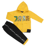 Boys Pajamas Suits Fleece 2302  - Yellow, Kids, Boys Sets And Suits, Chase Value, Chase Value