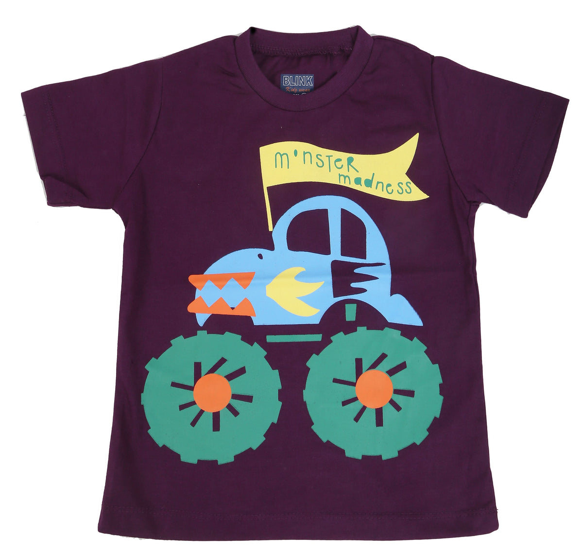 Boys Round Neck Half Sleeves T-Shirt - Purple, Kids, Boys T-Shirts, Chase Value, Chase Value
