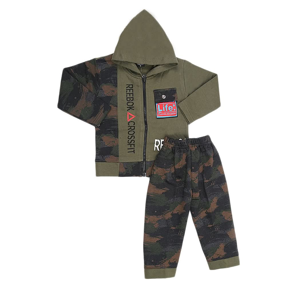 Boys Pajamas Suits Fleece 2308  - Green, Kids, Boys Sets And Suits, Chase Value, Chase Value