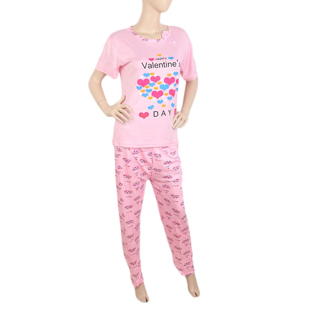 Women's Night Suit - Light Pink, Women, Night Suit, Chase Value, Chase Value