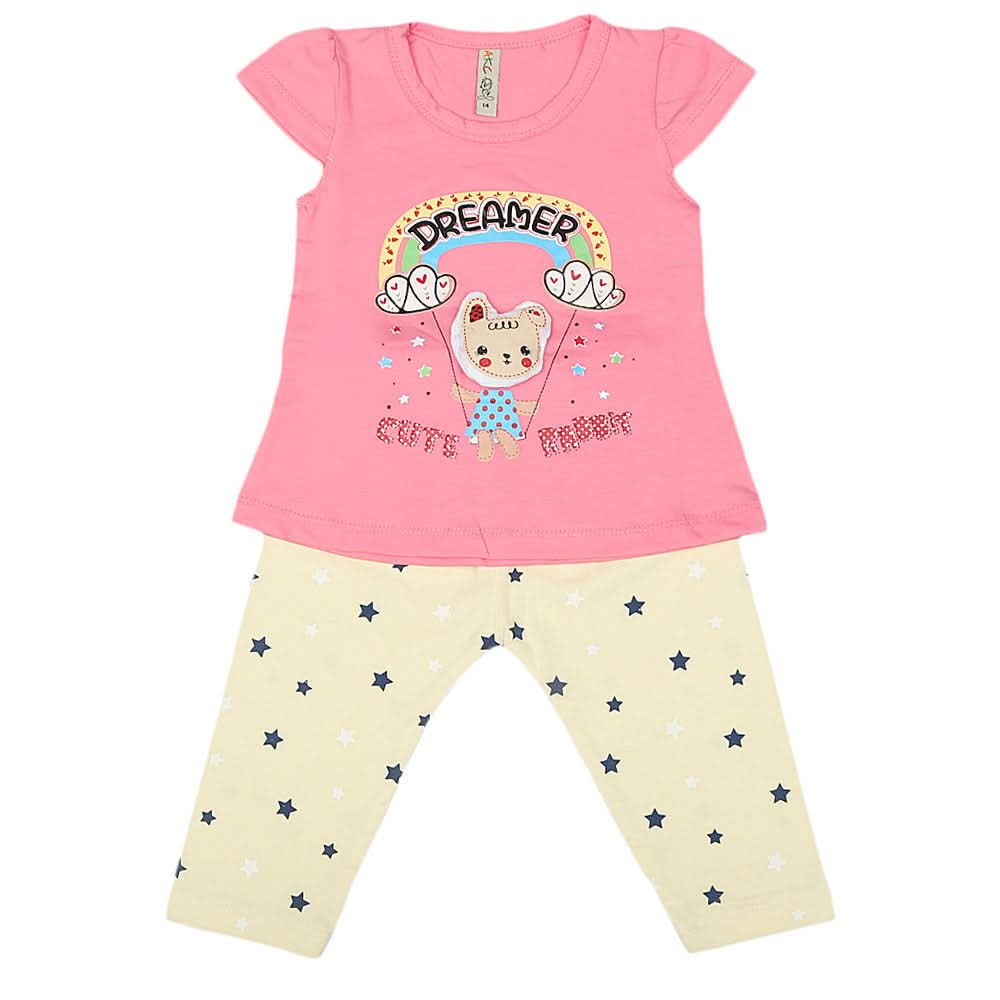 Girls Lycra Suit - Pink, Kids, Girls Sets And Suits, Chase Value, Chase Value
