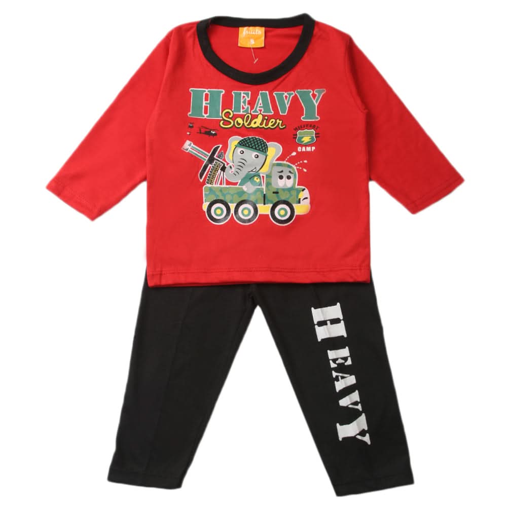 Boys Full Sleeves Suit - Red, Boys Sets & Suits, Chase Value, Chase Value