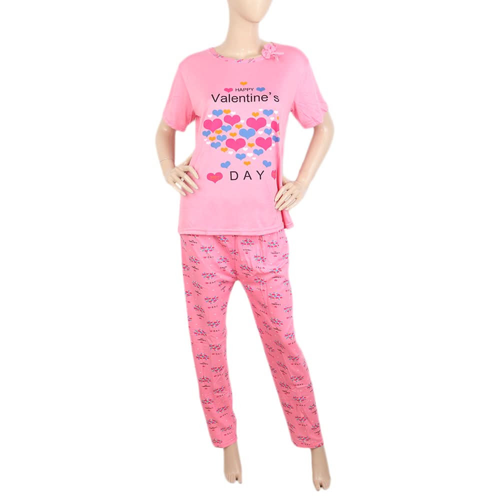 Women's Night Suit - Pink, Women, Night Suit, Chase Value, Chase Value