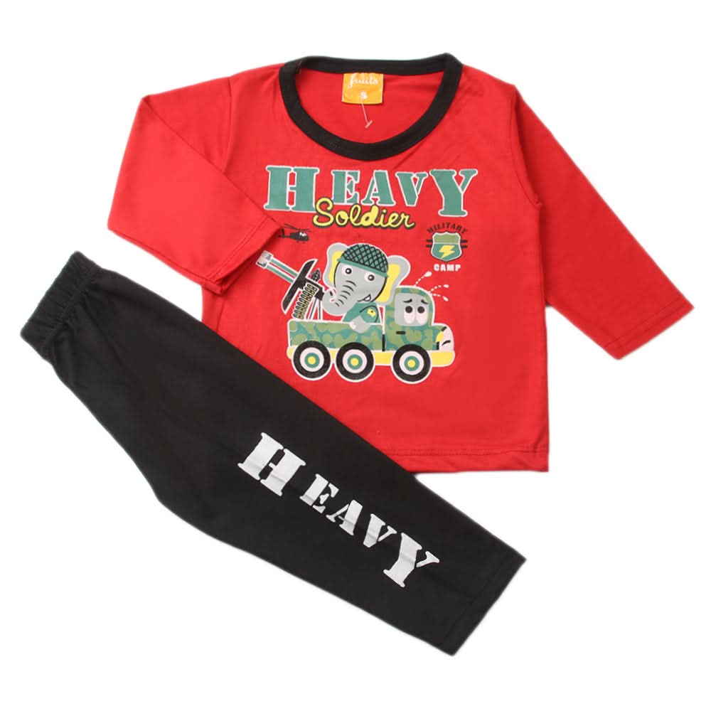 Boys Full Sleeves Suit - Red, Boys Sets & Suits, Chase Value, Chase Value