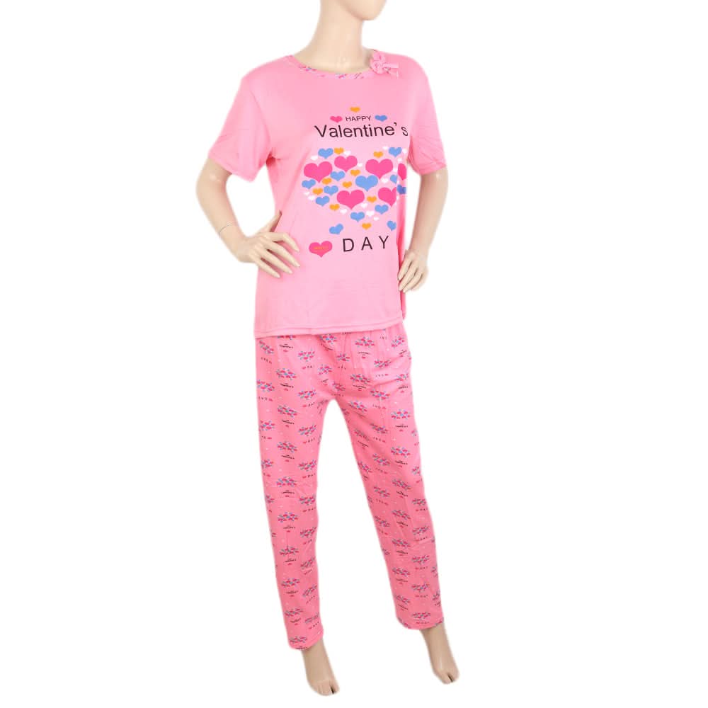 Women's Night Suit - Pink, Women, Night Suit, Chase Value, Chase Value