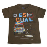 Boys Round Neck Half Sleeves T-Shirt - Dark Green, Kids, Boys T-Shirts, Chase Value, Chase Value