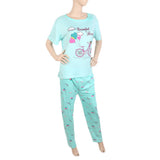 Women's Night Suit - Cyan, Women, Night Suit, Chase Value, Chase Value