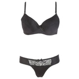Women's Foam Bra & Panty Set - Black, Women, Bra And Panty Sets, Chase Value, Chase Value