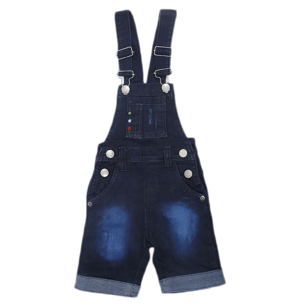 Boys Denim Dungaree - Navy Blue, Kids, Boys Shorts, Chase Value, Chase Value