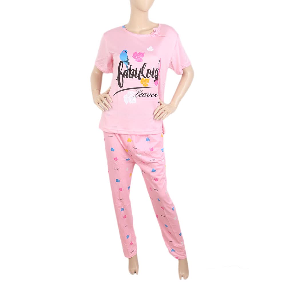 Women's Night Suit - Light Pink, Women, Night Suit, Chase Value, Chase Value