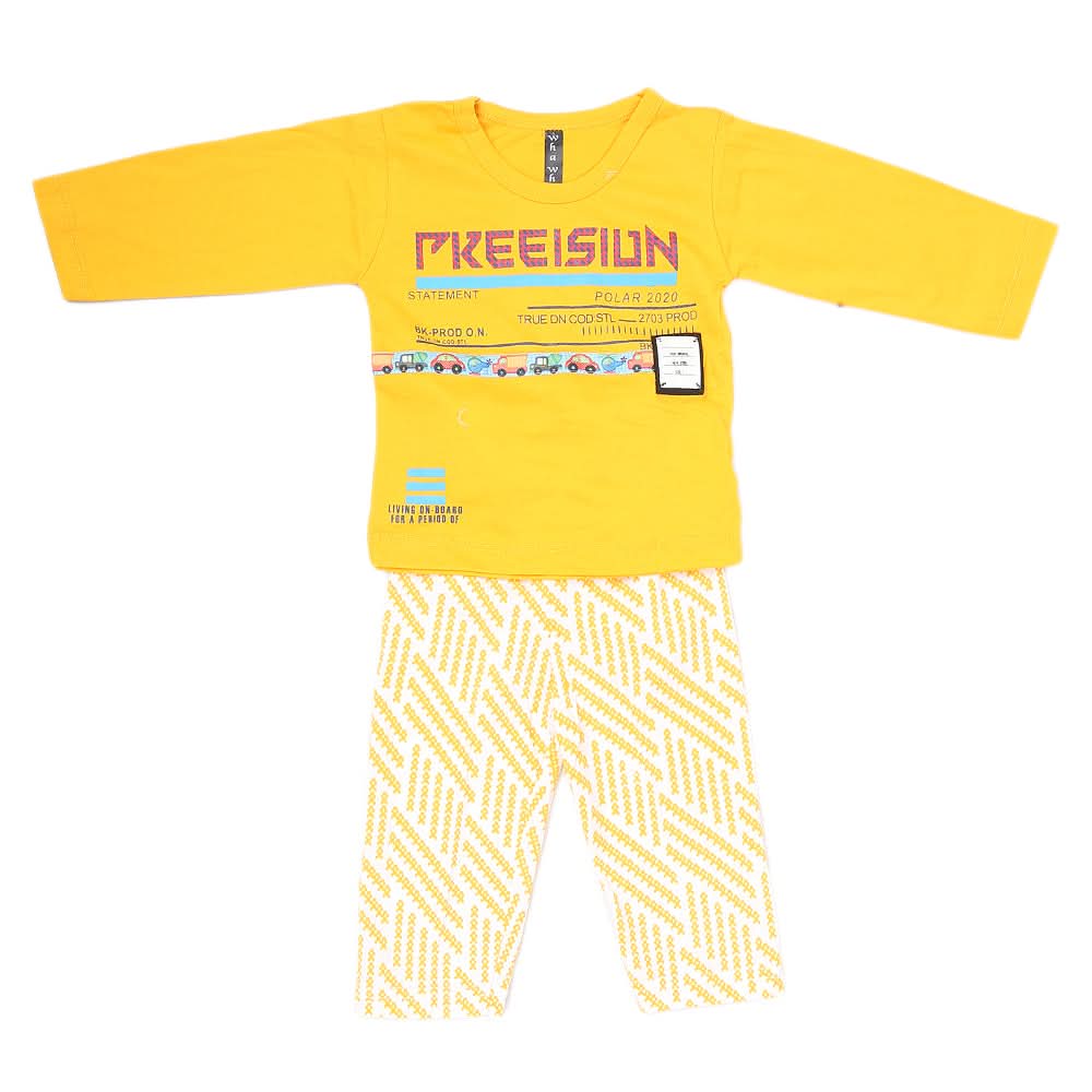 Boys 2 Piece Full Sleeves Suit - Yellow, Kids, Boys Sets And Suits, Chase Value, Chase Value