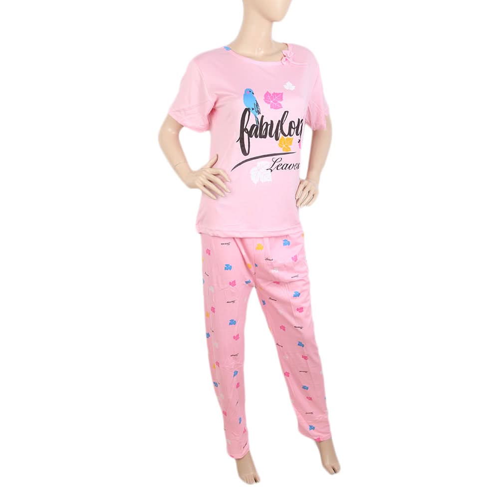 Women's Night Suit - Light Pink, Women, Night Suit, Chase Value, Chase Value