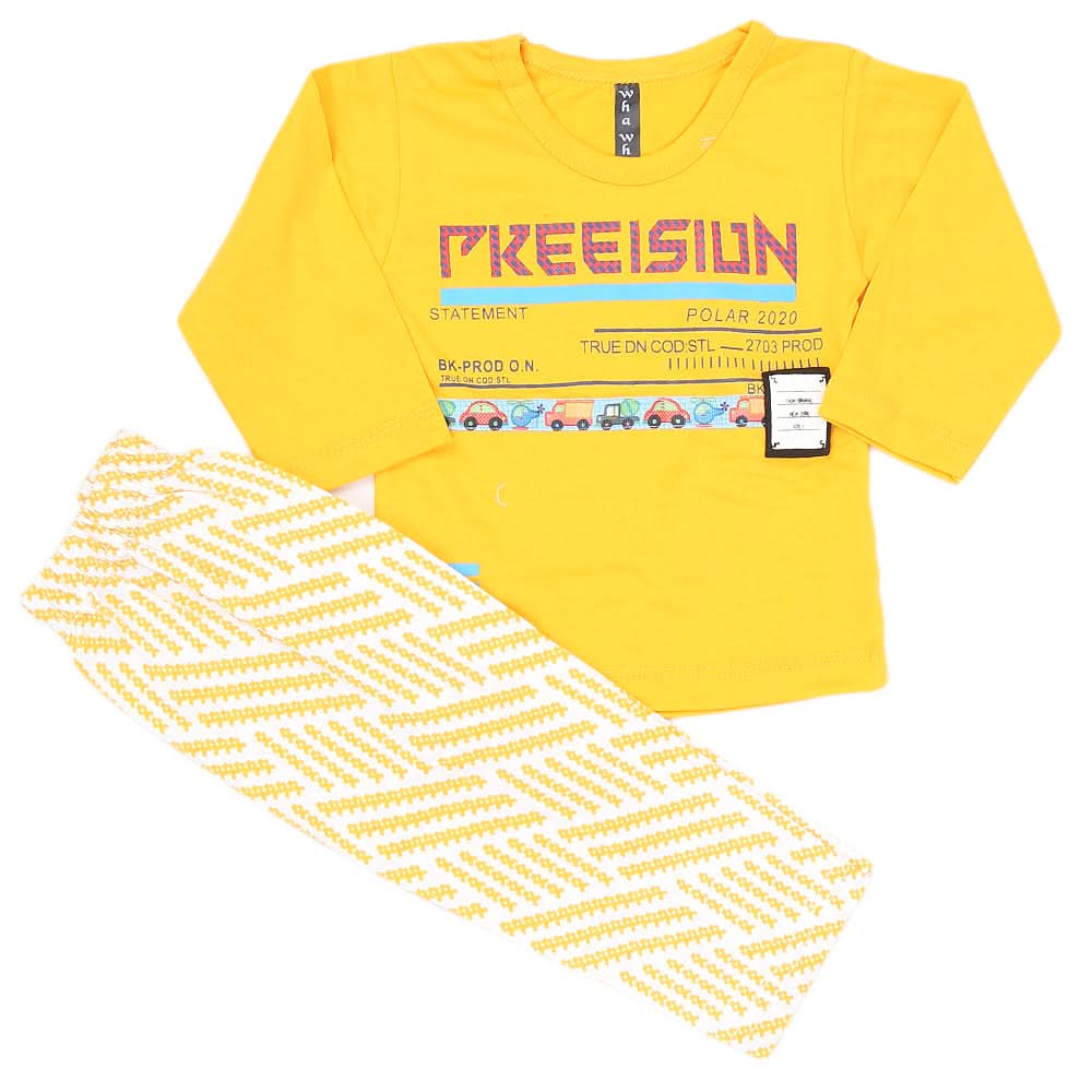 Boys 2 Piece Full Sleeves Suit - Yellow, Kids, Boys Sets And Suits, Chase Value, Chase Value