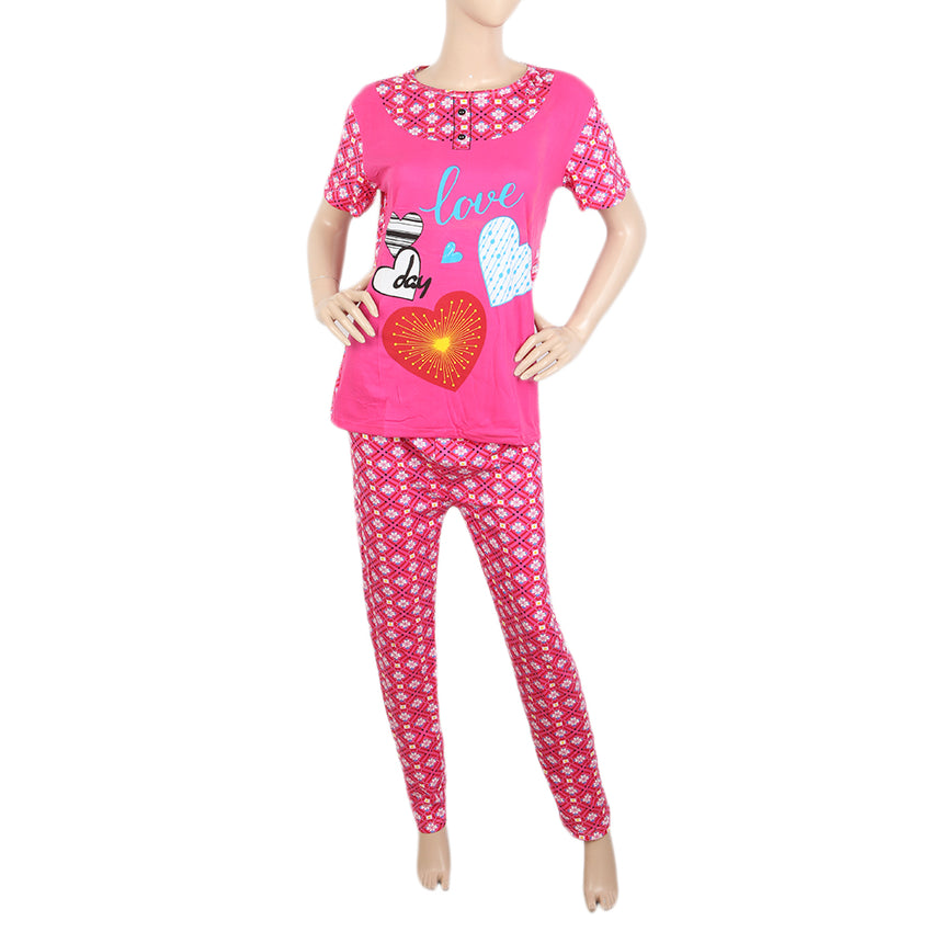 Women's Night Suit - Pink, Women, Night Suit, Chase Value, Chase Value