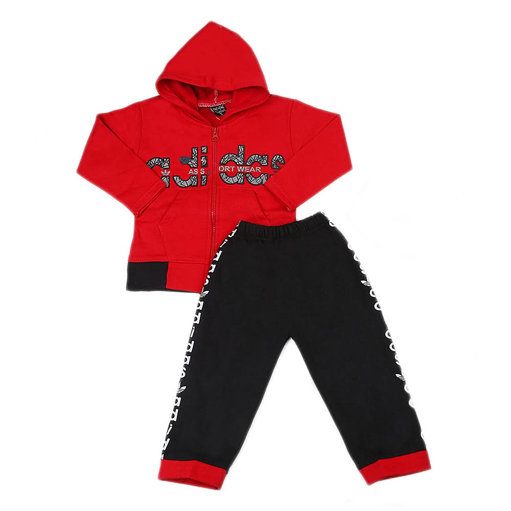 Boys Pajamas Suits Fleece 2303  - Red, Kids, Boys Sets And Suits, Chase Value, Chase Value