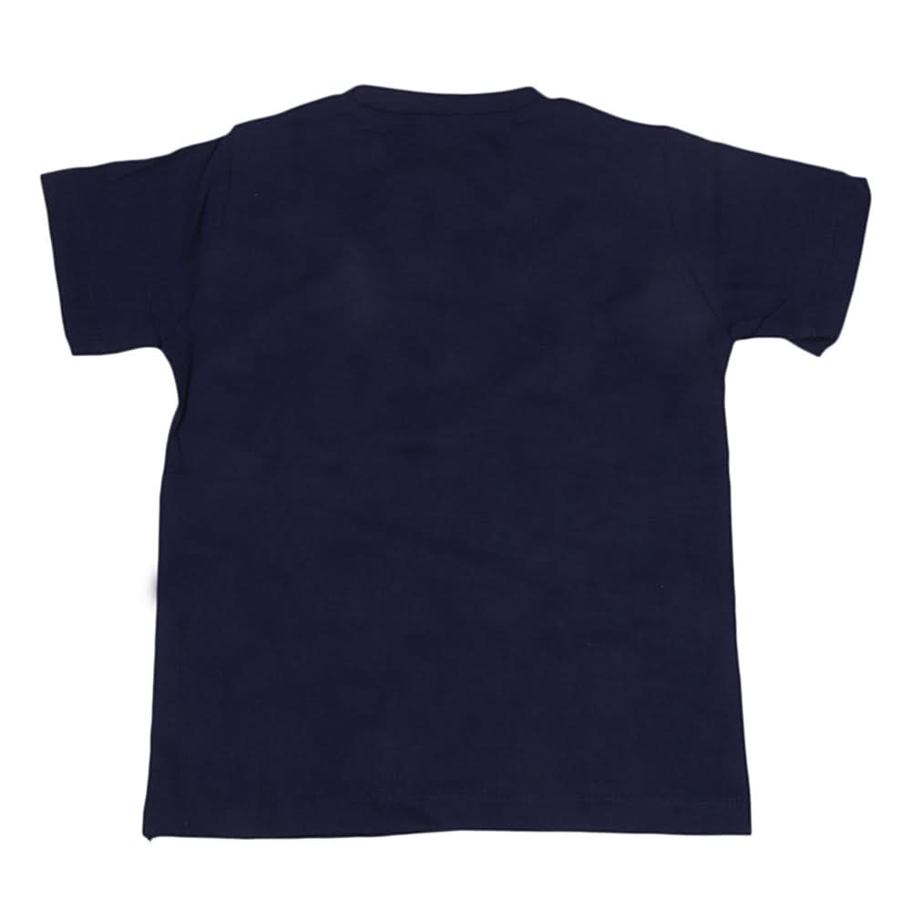 Boys Round Neck Half Sleeves T-Shirt - Navy Blue, Kids, Boys T-Shirts, Chase Value, Chase Value