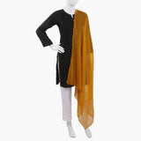 Women's Plain Chiffon Dupatta - Mustard, Women Dupatta, Chase Value, Chase Value