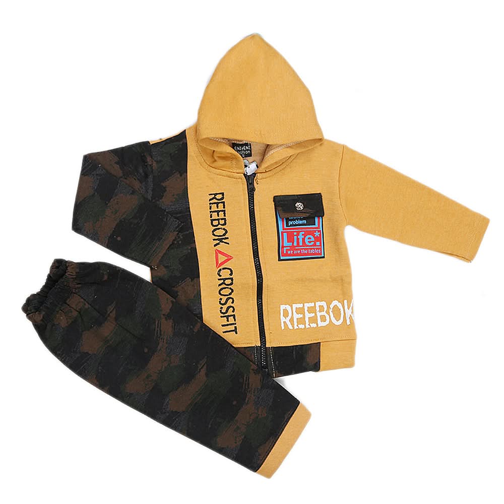 Boys Pajamas Suits Fleece 2308  - Mustard, Kids, Boys Sets And Suits, Chase Value, Chase Value