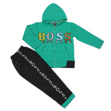 Boys Pajamas Suits Fleece 2302  - Green, Kids, Boys Sets And Suits, Chase Value, Chase Value
