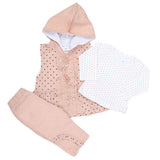 Newborn Girls Full Sleeve Suit (357) - Peach, Kids, NB Girls Sets And Suits, Chase Value, Chase Value