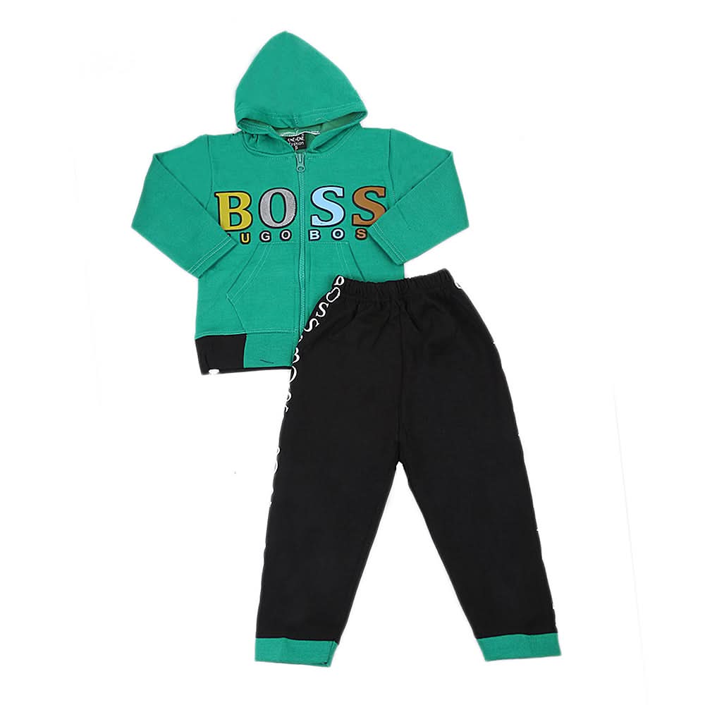 Boys Pajamas Suits Fleece 2302  - Green, Kids, Boys Sets And Suits, Chase Value, Chase Value