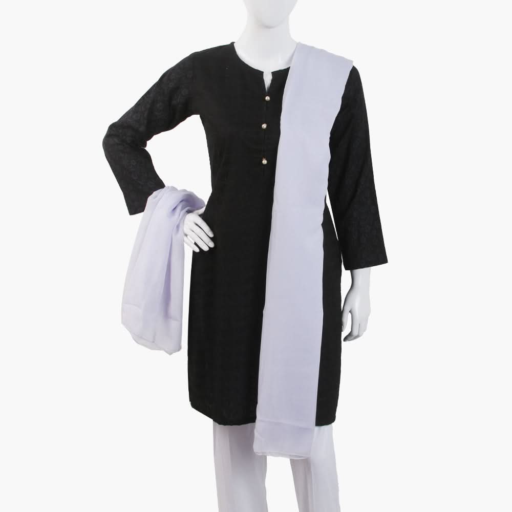 Women's Plain Chiffon Dupatta - White, Women Dupatta, Chase Value, Chase Value