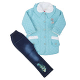 Girls Full Sleeves Tights Suit - Blue, Kids, Girls Sets And Suits, Chase Value, Chase Value