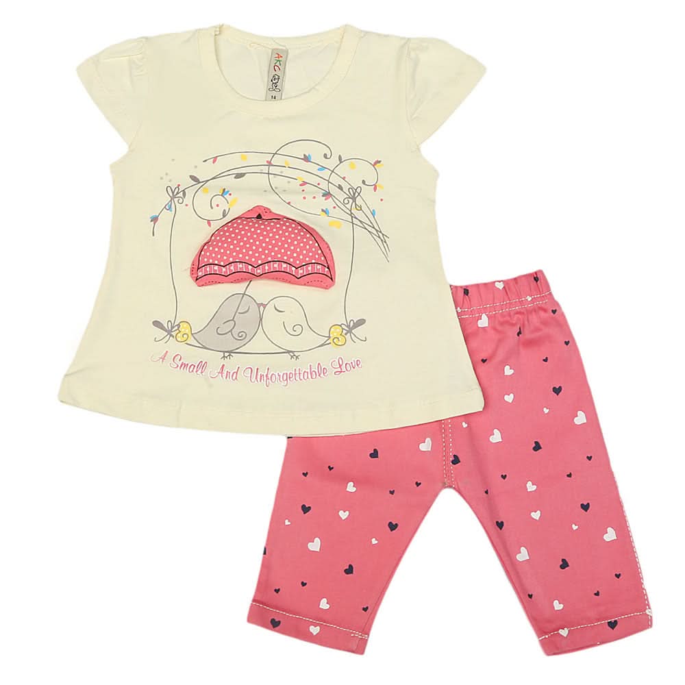 Girls Lycra Suit - Cream, Kids, Girls Sets And Suits, Chase Value, Chase Value
