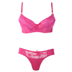 Women's Foam Bra & Panty Set - Dark Pink, Women, Bra And Panty Sets, Chase Value, Chase Value