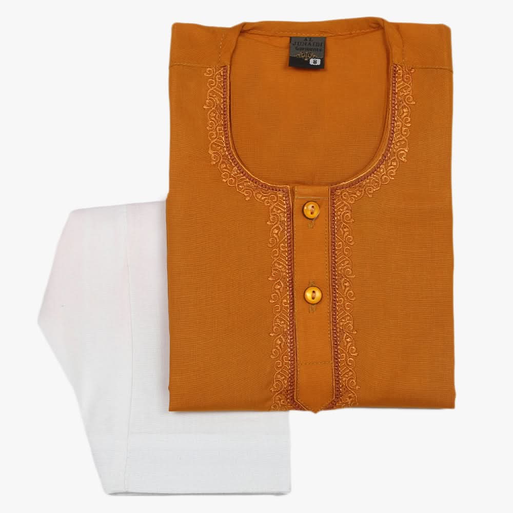 Newborn Boys Shalwar Suit - Mustard, Kids, Newborn Boys Shalwar Suits, Chase Value, Chase Value