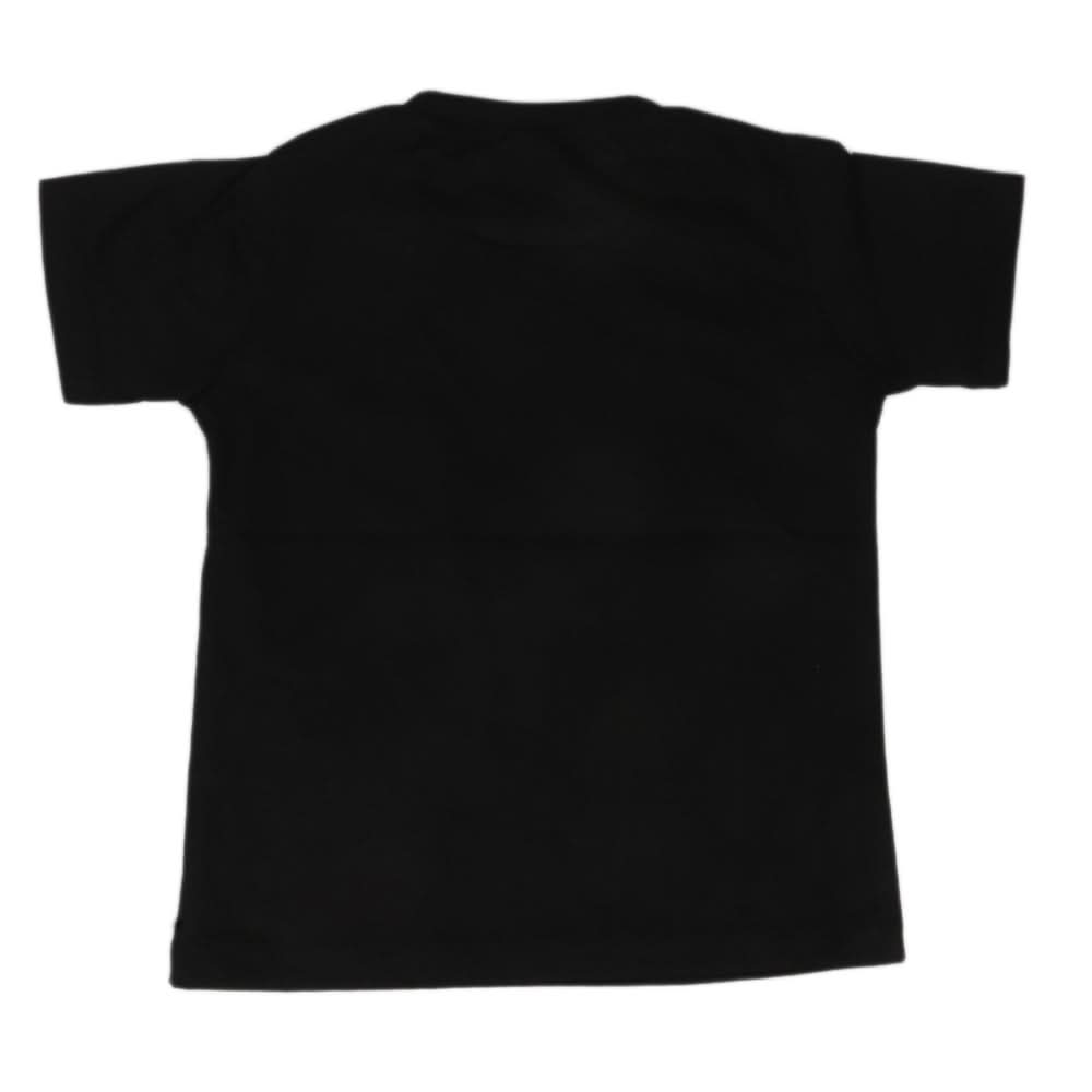 Boys Round Neck Half Sleeves T-Shirt - Black, Kids, Boys T-Shirts, Chase Value, Chase Value