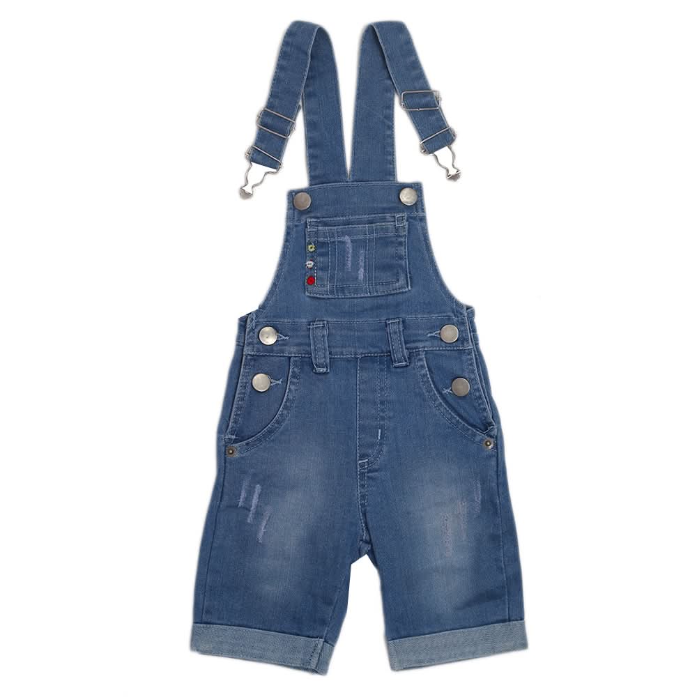 Boys Denim Dungaree - Denim Blue, Kids, Boys Shorts, Chase Value, Chase Value