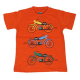 Boys Round Neck Half Sleeves T-Shirt - Orange, Kids, Boys T-Shirts, Chase Value, Chase Value