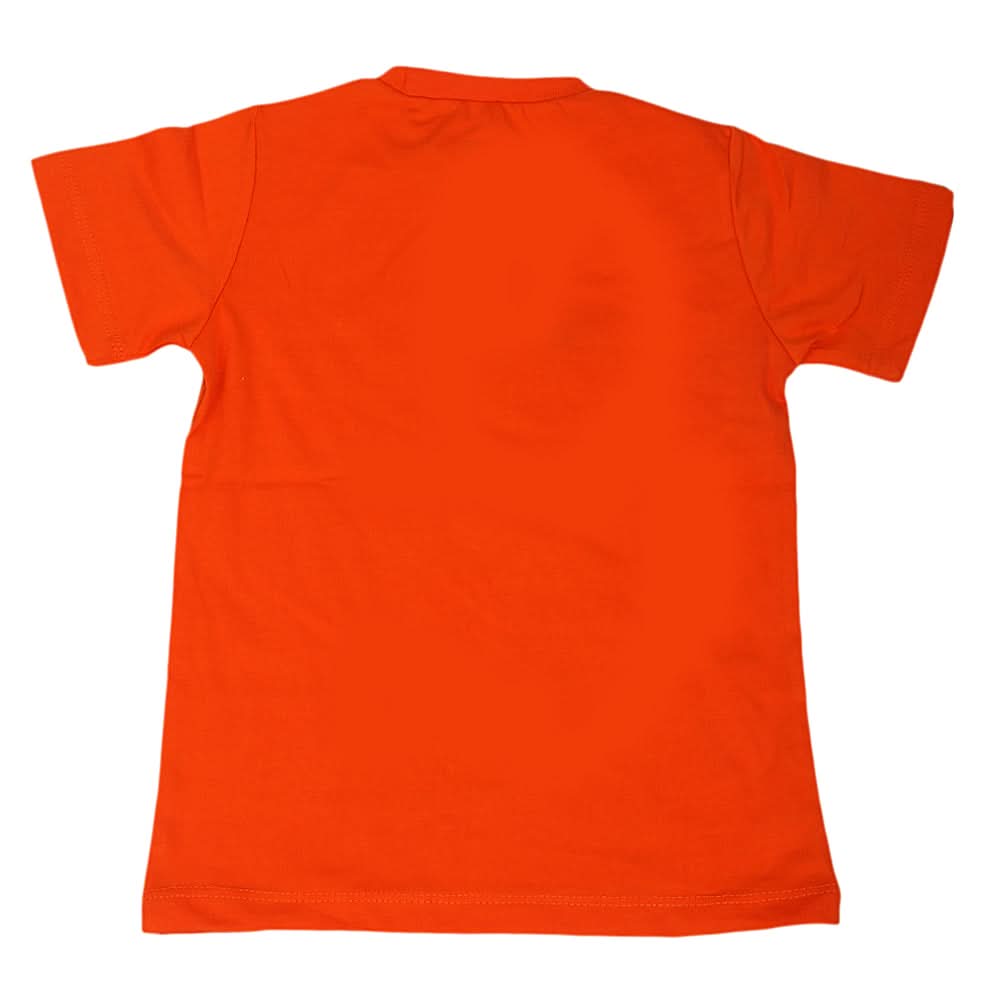 Boys Round Neck Half Sleeves T-Shirt - Orange, Kids, Boys T-Shirts, Chase Value, Chase Value