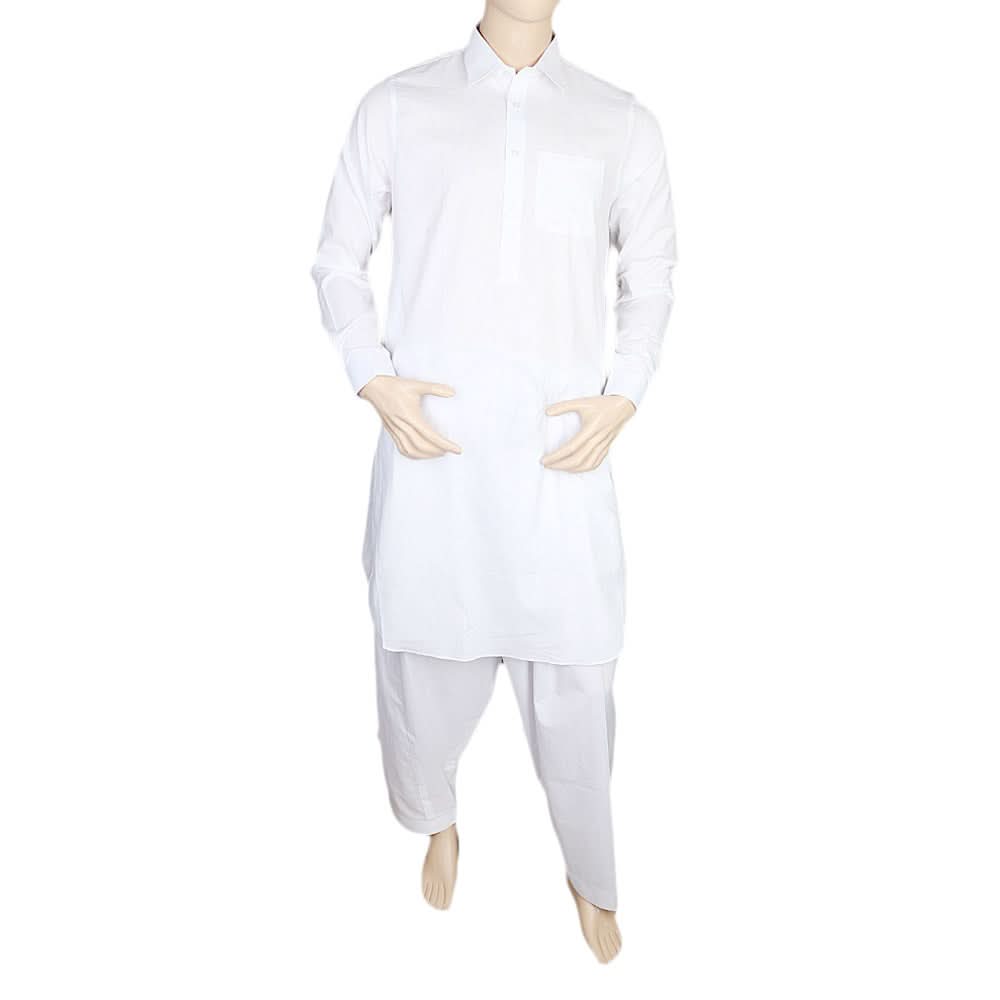 Shalwar Suit For Men - White, Men, Shalwar Kameez, Chase Value, Chase Value