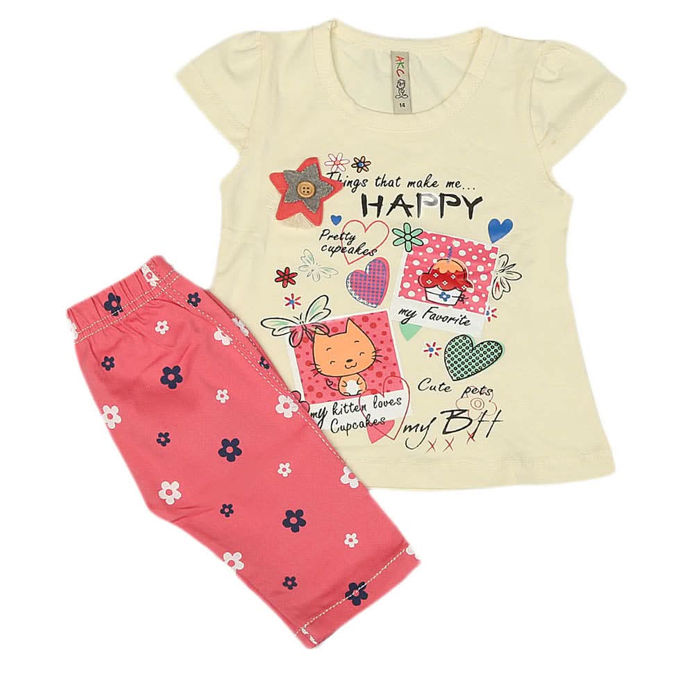 Girls Lycra Suit - Cream, Kids, Girls Sets And Suits, Chase Value, Chase Value
